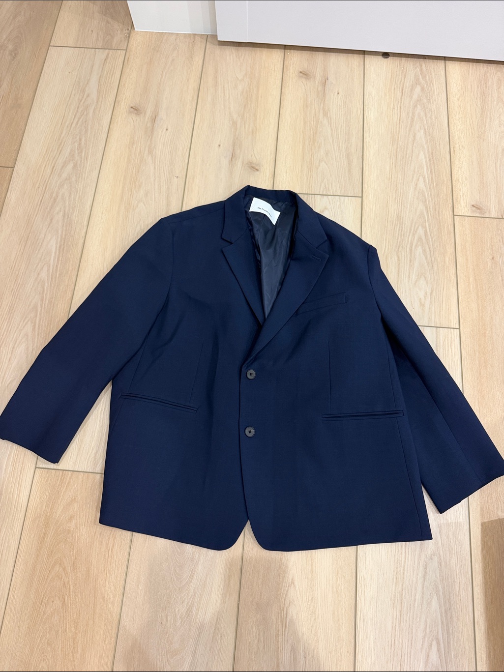 The Frankie Shop Oversized Boyfriend Blazer In Navy!!